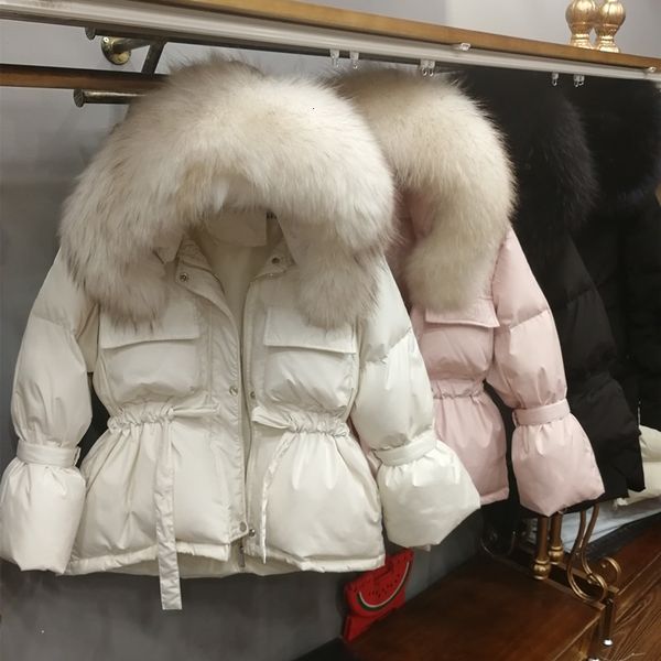 large natural raccoon fur 2019 hooded winter jacket women 90% white duck down jacket thick parkas warm female short down coat, Black;white
large natural raccoon fur 2019 hooded winter jacket women 90% white duck down jacket thick parkas warm female short down coat, Black;white