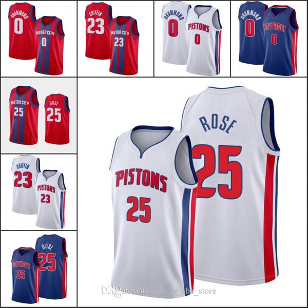 detroit pistons men andre drummond derrick rose blake griffin nba 2019-20 jersey 07, Black;red
detroit pistons men andre drummond derrick rose blake griffin nba 2019-20 jersey 07, Black;red