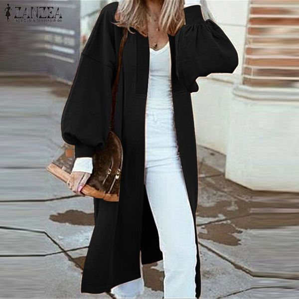 zanzea women long coats ladies loose long sleeve jackets 2020 autumn outwear solid chaqueta mujer thicken casaco femme overcoats, Black;brown
zanzea women long coats ladies loose long sleeve jackets 2020 autumn outwear solid chaqueta mujer thicken casaco femme overcoats, Black;brown