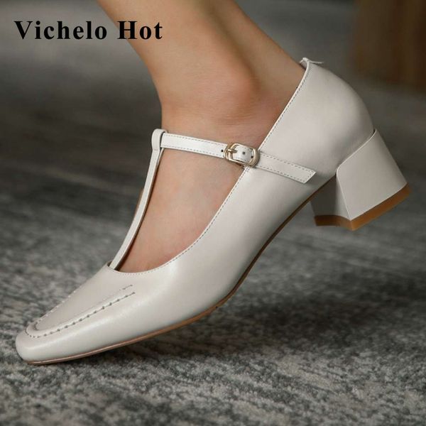 vichelo vintage style fashion natural leather square toe med heel buckle strap solid beauty lady daily wear women pumps l06, Black
vichelo vintage style fashion natural leather square toe med heel buckle strap solid beauty lady daily wear women pumps l06, Black