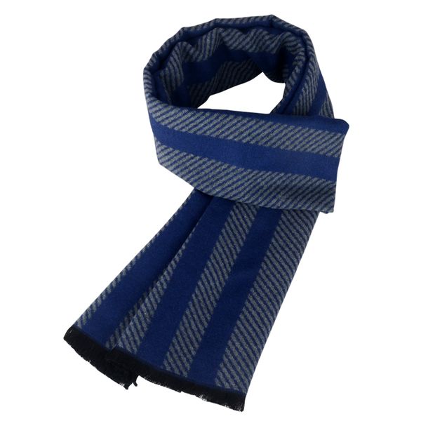 windj winter warm scarf for men blue stripe cashmere wool grey, Blue;gray
windj winter warm scarf for men blue stripe cashmere wool grey, Blue;gray