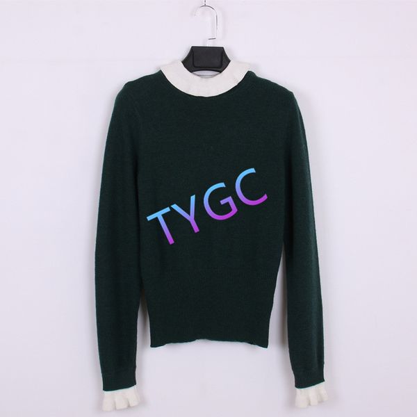 contrast color knitted woollen pullover sweater ruffled collar bottoming shirt 2020 women's simple long sleeve woolly, White;black
contrast color knitted woollen pullover sweater ruffled collar bottoming shirt 2020 women's simple long sleeve woolly, White;black