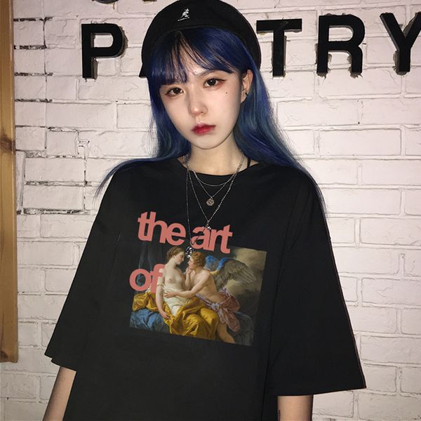 harajuku vintage funny female punk big size loose tees oil painting art print letters casual summer short-sleeved casual t-shirt dydhgwc196, White
harajuku vintage funny female punk big size loose tees oil painting art print letters casual summer short-sleeved casual t-shirt dydhgwc196, White