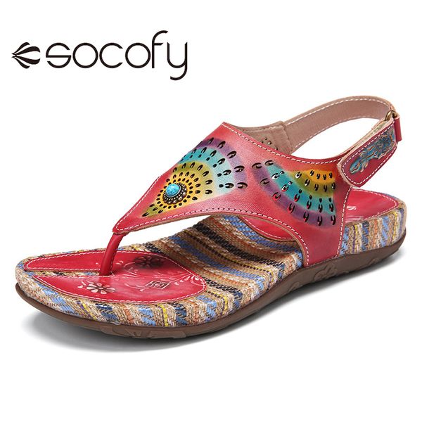 socofy women leather sandals beaded hook loop floral splicing hollow out slingback flat shoes thongs sandals flip flops 2020, Black
socofy women leather sandals beaded hook loop floral splicing hollow out slingback flat shoes thongs sandals flip flops 2020, Black