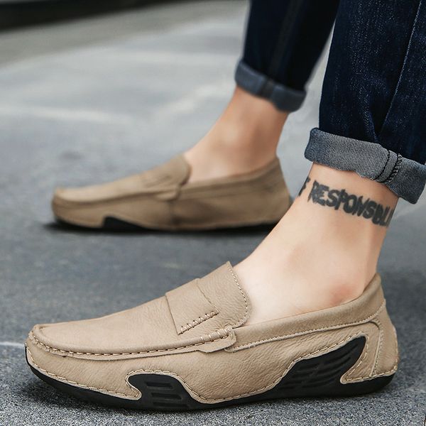 2020 новая весна лето новых людей moccasin-gommino дышащие мужская обувь повседневная комфортная студент вождение черная кожа, Black
2020 новая весна лето новых людей moccasin-gommino дышащие мужская обувь повседневная комфортная студент вождение черная кожа, Black