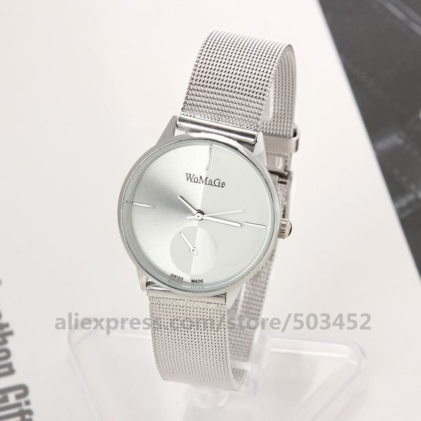 100pcs/lot womage 654 couple watches golden fashion style wrist watch one eye lovers steel watches for men woman gifts, Slivery;brown
100pcs/lot womage 654 couple watches golden fashion style wrist watch one eye lovers steel watches for men woman gifts, Slivery;brown