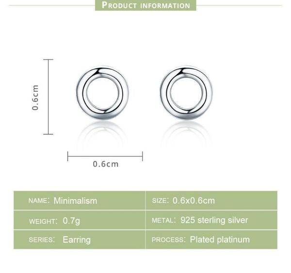 bamoer new arrival fashion 925 sterling silver minimalism round circle stud earrings for women sterling silver jewelry sce349-1h, Golden;silver 
bamoer new arrival fashion 925 sterling silver minimalism round circle stud earrings for women sterling silver jewelry sce349-1h, Golden;silver