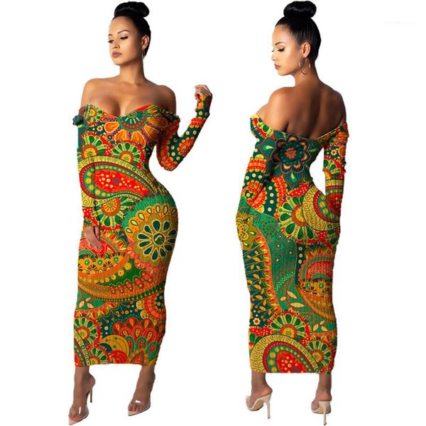 long dress spring autumn women dress long sleeve floral slim slash neck ladies dress casual elegant graceful, Black;gray
long dress spring autumn women dress long sleeve floral slim slash neck ladies dress casual elegant graceful, Black;gray