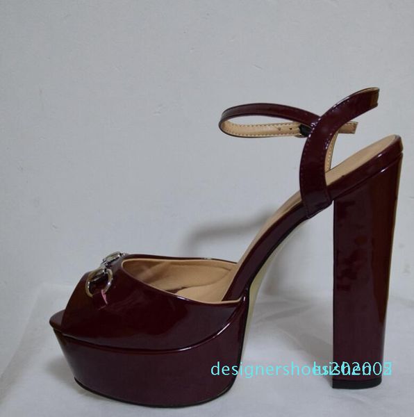 high heel platform sandals brand designer women summer runway heels peep toe models fottwear shoes luxury designer chain shoe d05, Black
high heel platform sandals brand designer women summer runway heels peep toe models fottwear shoes luxury designer chain shoe d05, Black