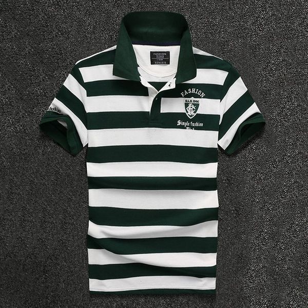 2017 new men t shirt fashion stripe lapel embroidery letter slim shirt men's sell short-sleeved shirt designer pure t shir, White;black
2017 new men t shirt fashion stripe lapel embroidery letter slim shirt men's sell short-sleeved shirt designer pure t shir, White;black