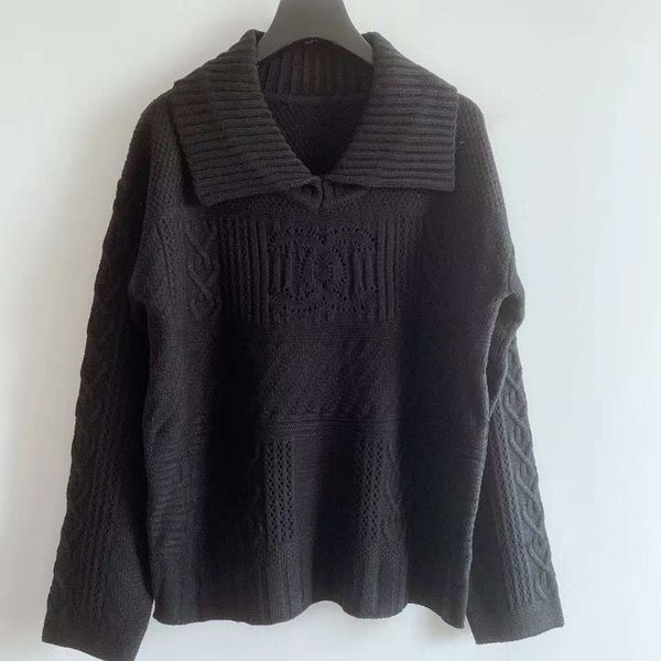 810 2020 autumn brand same style regular long sleeve lapel neck black white kint sweater dress women clothes qian, White;black
810 2020 autumn brand same style regular long sleeve lapel neck black white kint sweater dress women clothes qian, White;black