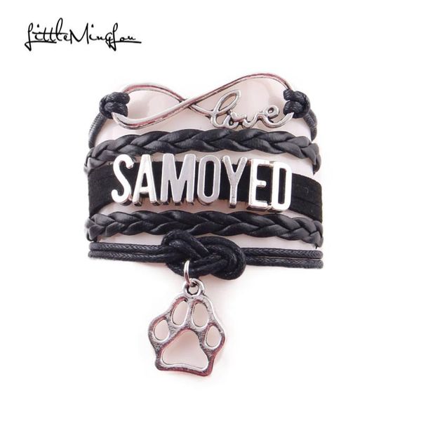 little minglou infinity love samoyed bracelet dog pet charm leather wrap men bracelets & bangles for women jewelry, Red;blue
little minglou infinity love samoyed bracelet dog pet charm leather wrap men bracelets & bangles for women jewelry, Red;blue