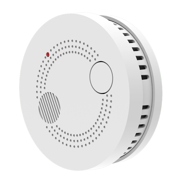 tuv ce en14604 battery operated smoke detector alarm, Black;white