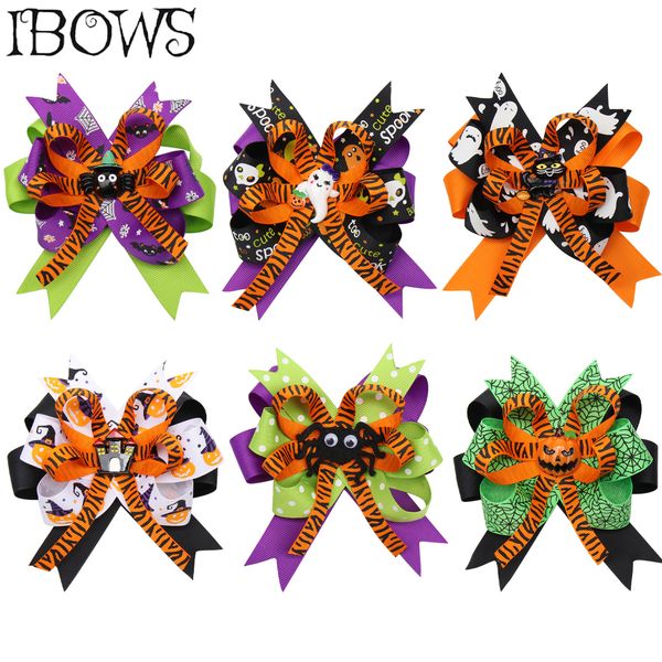 6pcs/lot halloween ribbon hair bows for girls printed hair clip cute patches hairpin festival party wholesale hair accessories, Silver
6pcs/lot halloween ribbon hair bows for girls printed hair clip cute patches hairpin festival party wholesale hair accessories, Silver
