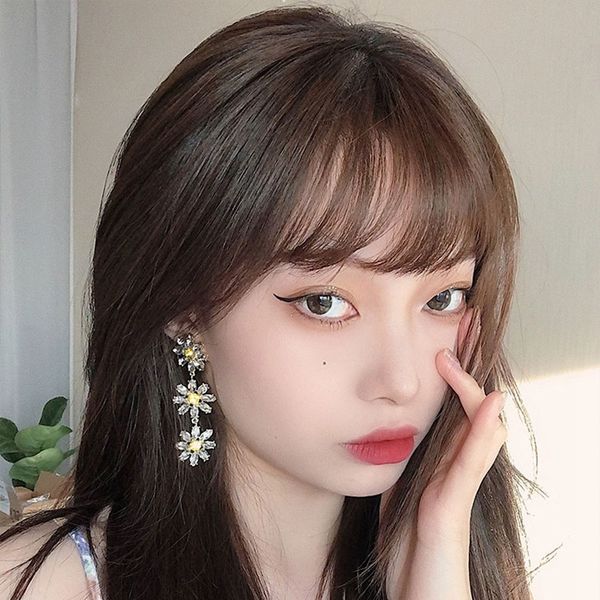 stud earrings crystal flower petal tassel drop earrings for women students fashion party pendientes jewelry 2020, Silver
stud earrings crystal flower petal tassel drop earrings for women students fashion party pendientes jewelry 2020, Silver