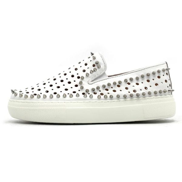 slip designer classic rivet on loafers hollow out breathable real leather white flat shoes sneakers men summer outdoor sandals, Black
slip designer classic rivet on loafers hollow out breathable real leather white flat shoes sneakers men summer outdoor sandals, Black