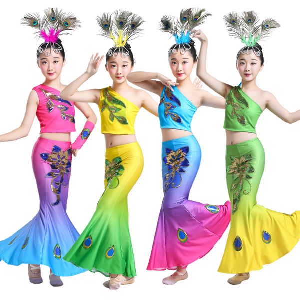stage wear children's traditional chinese dai dance costumes girls' folk dress performance rave clothes dqs2580, Black;red
stage wear children's traditional chinese dai dance costumes girls' folk dress performance rave clothes dqs2580, Black;red