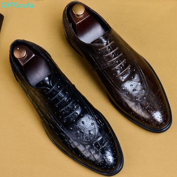 qyfcioufu ostrich pattern male genuine leather shoe formal work business office original designer dress shoe mens oxford shoes, Black
qyfcioufu ostrich pattern male genuine leather shoe formal work business office original designer dress shoe mens oxford shoes, Black