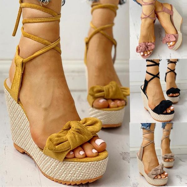 women sandals wedges shoes high heels casual platform fashion sweet bow summer ankle-wrap bohemin women shoes woman sandals 4.28, Black
women sandals wedges shoes high heels casual platform fashion sweet bow summer ankle-wrap bohemin women shoes woman sandals 4.28, Black