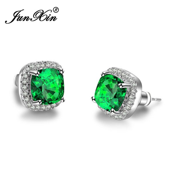 junxin fashion silver color colorful square earrings purple/blue/green/red zircon stud earrings for women, Golden;silver
junxin fashion silver color colorful square earrings purple/blue/green/red zircon stud earrings for women, Golden;silver