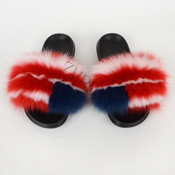 slippers women mixed color fur slides plush indoor fashion shoes home flip flops 45, Black
slippers women mixed color fur slides plush indoor fashion shoes home flip flops 45, Black