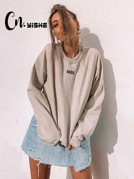 cnyishe 2020 summer streetwear basic sweatshirt women pullover fashion solid loose regular casual women sweatshirts female, Black
cnyishe 2020 summer streetwear basic sweatshirt women pullover fashion solid loose regular casual women sweatshirts female, Black