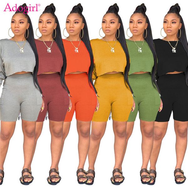 adogirl women solid two piece set tracksuit o neck long sleeve t shirt crop pockets shorts fashion sporty suit outfits t200813, White
adogirl women solid two piece set tracksuit o neck long sleeve t shirt crop pockets shorts fashion sporty suit outfits t200813, White