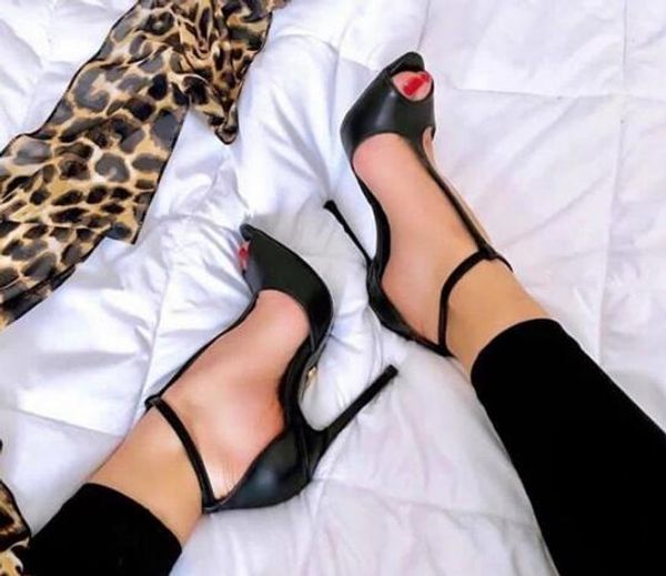 black matte leather high heel sandal summer open toe t-strap thin heels shoes woman super high party dress shoes
black matte leather high heel sandal summer open toe t-strap thin heels shoes woman super high party dress shoes