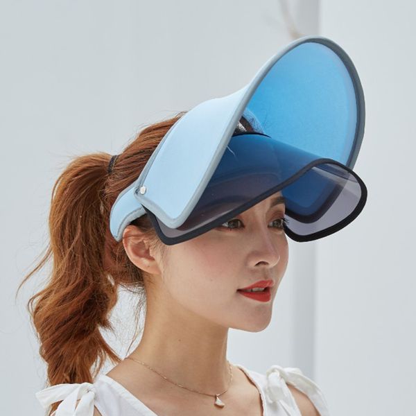 new arrival women summer sun protective hats double layer transparent empty sunshade hat dsa, Blue;gray
new arrival women summer sun protective hats double layer transparent empty sunshade hat dsa, Blue;gray