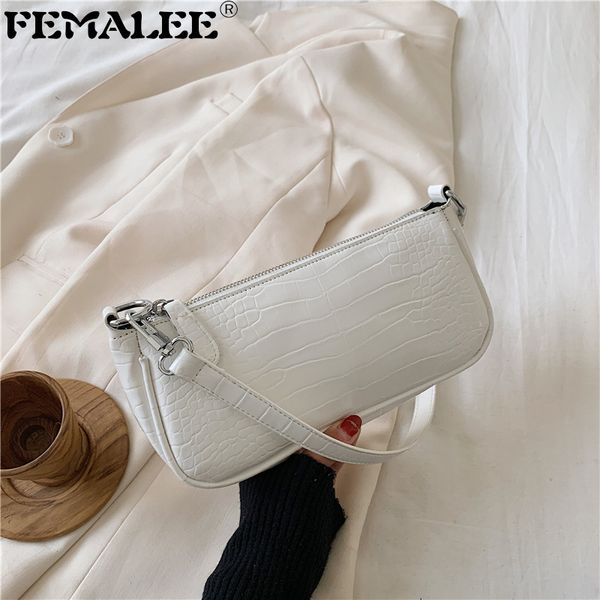 female fashion pu leather underarm bag 2020 new baguette handbags women trendy crocodile print armpit bag small purse bolsa tote
female fashion pu leather underarm bag 2020 new baguette handbags women trendy crocodile print armpit bag small purse bolsa tote