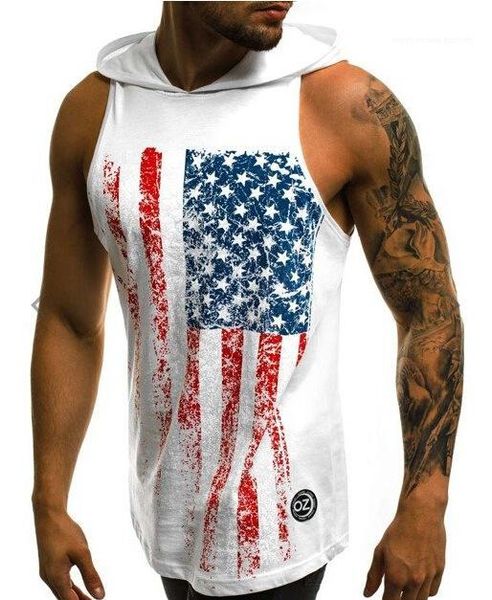 plus size hooded summer sleeveless crew neck vest american print casual tanks mens designer tank, White;black
plus size hooded summer sleeveless crew neck vest american print casual tanks mens designer tank, White;black