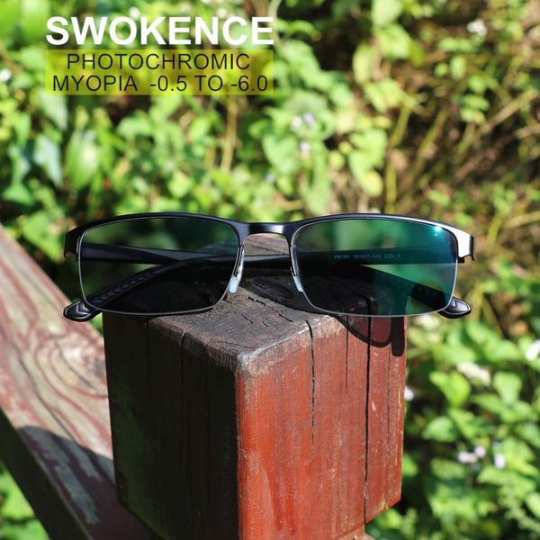 swokence sph -0.5 -0.75 -1.0 to -6.0 grey pchromic myopia glasses men foldable prescription sunglasses for shortsighted f011, White;black
swokence sph -0.5 -0.75 -1.0 to -6.0 grey pchromic myopia glasses men foldable prescription sunglasses for shortsighted f011, White;black