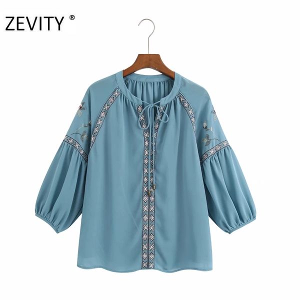 zevity new women vintage flower embroidery casual smock blouse shirts women three quarter sleeve chiffon blusas chic ls7175, White
zevity new women vintage flower embroidery casual smock blouse shirts women three quarter sleeve chiffon blusas chic ls7175, White