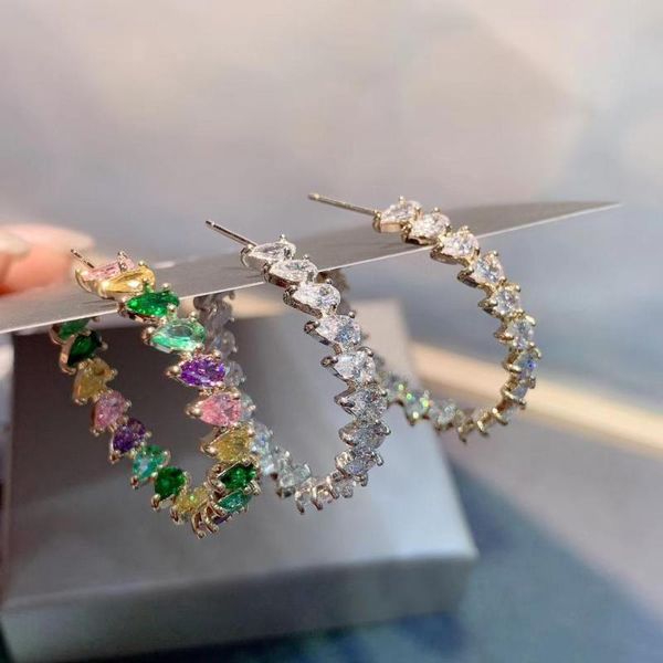 hoop & huggie luxury multicolor waterdrop earring for women wedding geometry full mirco cubic zircon nigerian earrings e9411, Golden;silver
hoop & huggie luxury multicolor waterdrop earring for women wedding geometry full mirco cubic zircon nigerian earrings e9411, Golden;silver