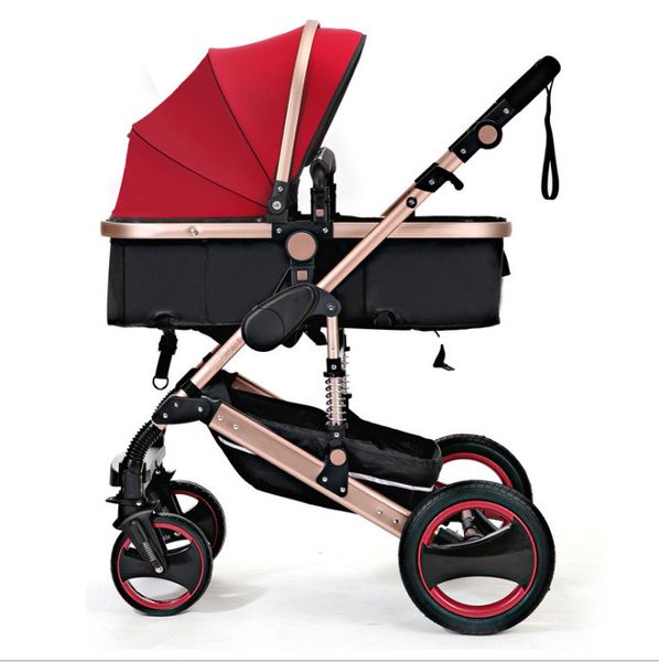 Travel System Luxury Baby Stroller 3 In 1 With Carrycot And Carseat