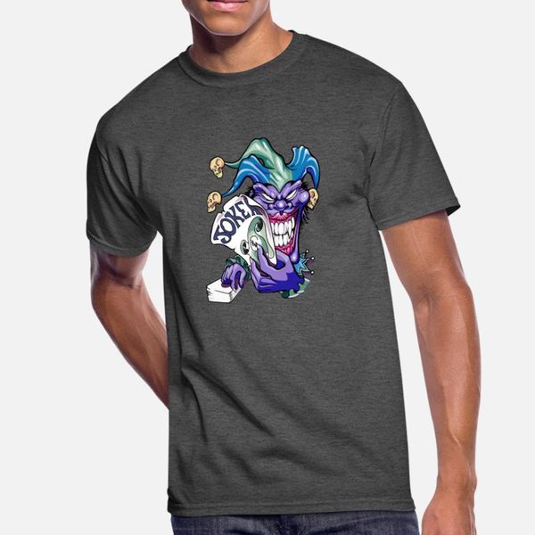 joker with cards t shirt men customized tee shirt euro size s-3xl unique interesting humor summer slim shirt, White;black
joker with cards t shirt men customized tee shirt euro size s-3xl unique interesting humor summer slim shirt, White;black