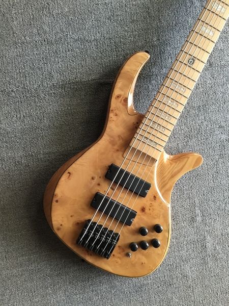 custom 6 strings natural wood electric bass guitar maple body 24 frets black hardware active pickups ing
custom 6 strings natural wood electric bass guitar maple body 24 frets black hardware active pickups ing