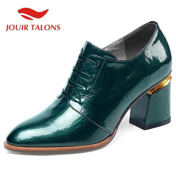 jouir talons 2020 new arrivals women shoes genuine leather slip-on office lady square heels pumps, Black
jouir talons 2020 new arrivals women shoes genuine leather slip-on office lady square heels pumps, Black