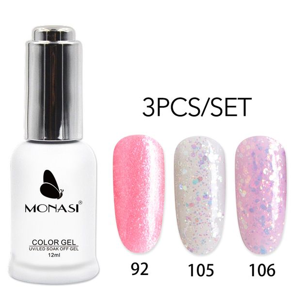 fast dry nail gel polish set 3pcs vernis semi permanent soak off hybrid varnishes nail art shimmer color gel paint, Red;pink
fast dry nail gel polish set 3pcs vernis semi permanent soak off hybrid varnishes nail art shimmer color gel paint, Red;pink