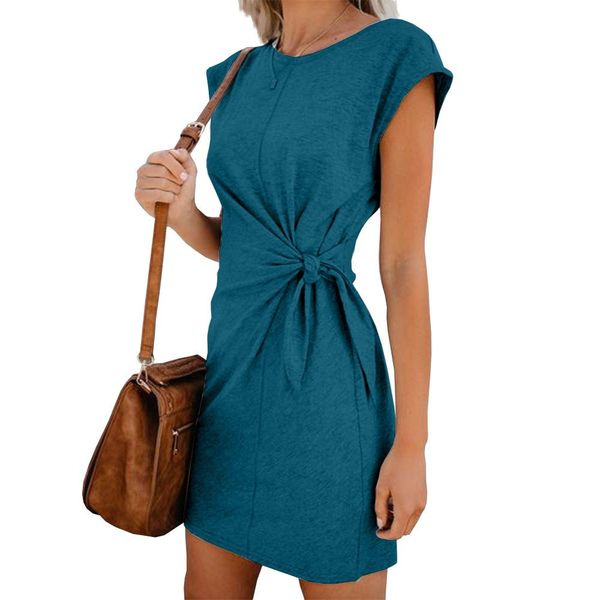 women blue contrast colro pleated midi dress new round neck short sleeve loose fit fashion tide spring summer casual dresses for woman party, Black;gray
women blue contrast colro pleated midi dress new round neck short sleeve loose fit fashion tide spring summer casual dresses for woman party, Black;gray