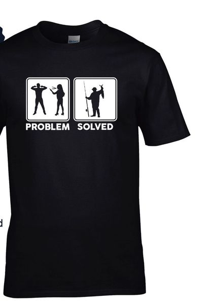 2019 short sleeve cotton man clothing new funny fishing t shirt - problem solved new sizes fathers day gift dad carp t shirt
2019 short sleeve cotton man clothing new funny fishing t shirt - problem solved new sizes fathers day gift dad carp t shirt