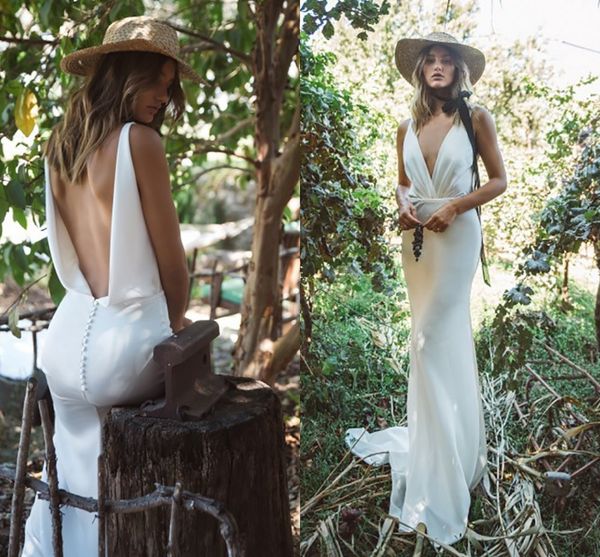 simple mermaid wedding dresses boho backless wedding gowns stain elegant backless bride dress vestido de novia gelinlik 2020 sexy, White
simple mermaid wedding dresses boho backless wedding gowns stain elegant backless bride dress vestido de novia gelinlik 2020 sexy, White
