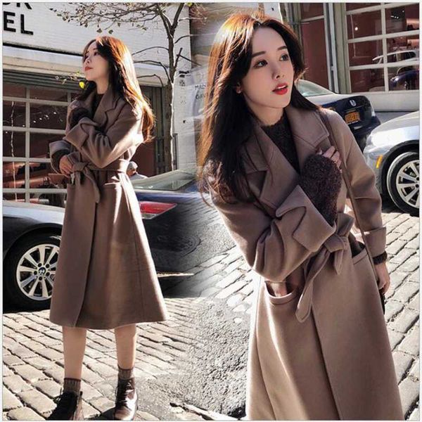 elegant women wool coats with belt winter warm long coat fashion solid colour woolen jacket abrigo mujer streetwear manteau f187, Black
elegant women wool coats with belt winter warm long coat fashion solid colour woolen jacket abrigo mujer streetwear manteau f187, Black