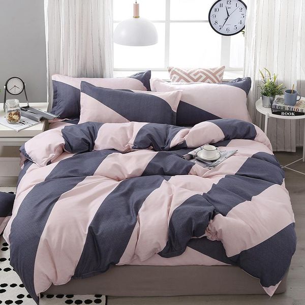 gray pink plaid black white stripes bedding set modern fashion good quality duvet cover quilt cover bed sheet pillow cases
gray pink plaid black white stripes bedding set modern fashion good quality duvet cover quilt cover bed sheet pillow cases