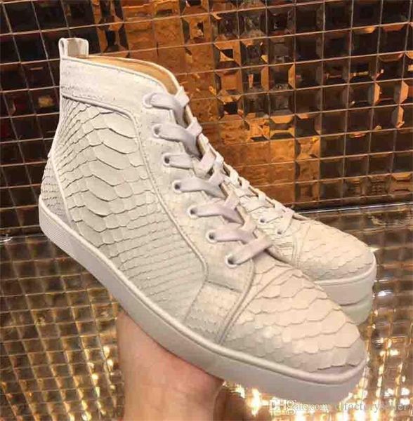 brand fashion men's luxury red bottom casual shoes fish scale genuine leather fashion high lace up toe irregular spikes sneakers traine, Black
brand fashion men's luxury red bottom casual shoes fish scale genuine leather fashion high lace up toe irregular spikes sneakers traine, Black