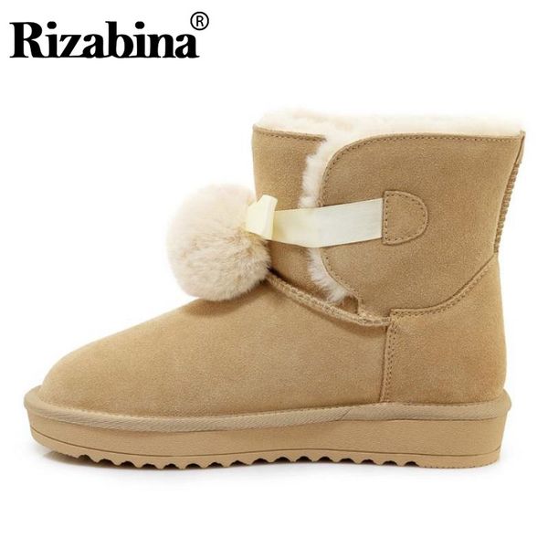 rizabina women warm snow boots fashion thick fur winter shoes women real leather plush ankle boots casual footwear size 35-40, Black
rizabina women warm snow boots fashion thick fur winter shoes women real leather plush ankle boots casual footwear size 35-40, Black