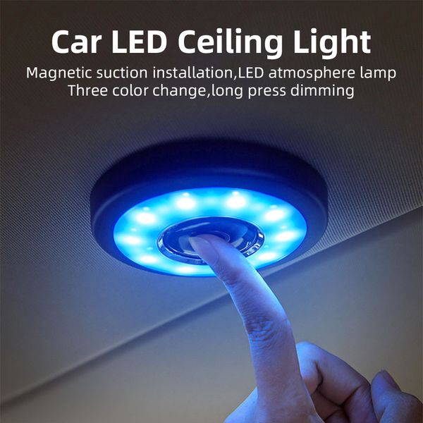 1pcs wireless led usb car interior ceiling dome light reading usb charging roof magnet lamp touch type night light rechargeable
1pcs wireless led usb car interior ceiling dome light reading usb charging roof magnet lamp touch type night light rechargeable