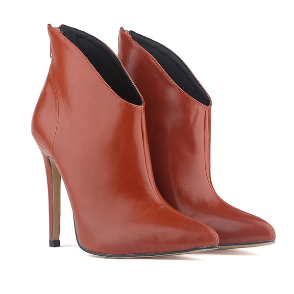 autumn winter women boots pu leather pointed toe stiletto ankle women's shoes lelegant party, Black
autumn winter women boots pu leather pointed toe stiletto ankle women's shoes lelegant party, Black