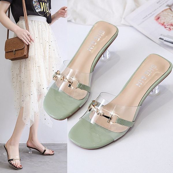 net celebrity slippers women's outer wear summer korean women's shoes fashion rhinestones shaped with high-heeled slippers, Black
net celebrity slippers women's outer wear summer korean women's shoes fashion rhinestones shaped with high-heeled slippers, Black
