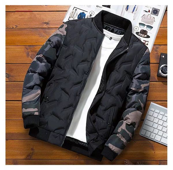 patchwork camouflage mens designer down winter long sleeve warm stand neck loose casual fashionable men parkas, Black
patchwork camouflage mens designer down winter long sleeve warm stand neck loose casual fashionable men parkas, Black